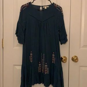 Blue Ruffle Dress from Francesca’s